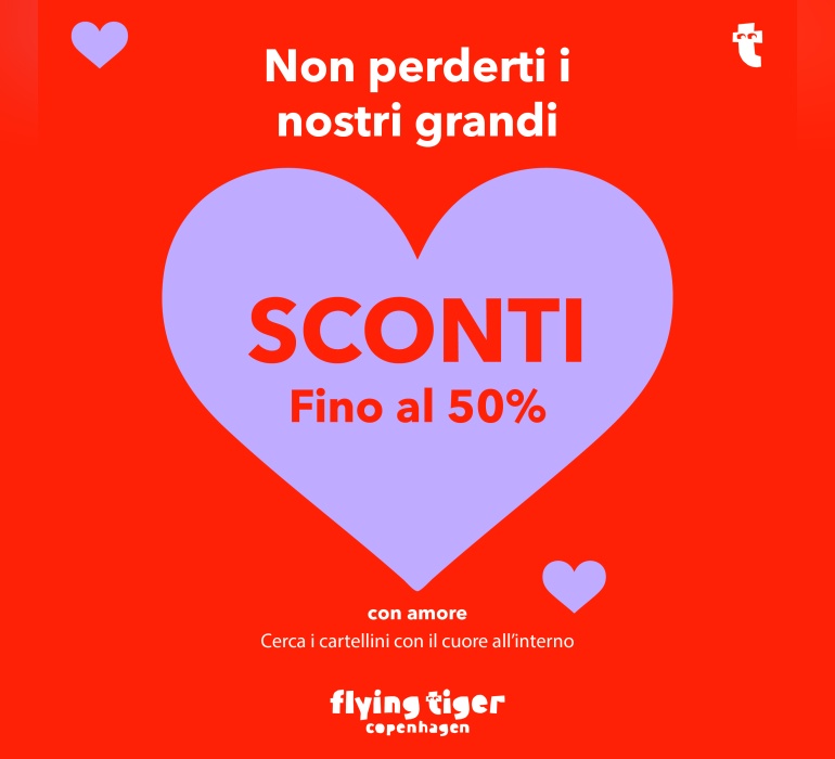 Non perderti i nostri grandi SCONTI - Fino al 50%!